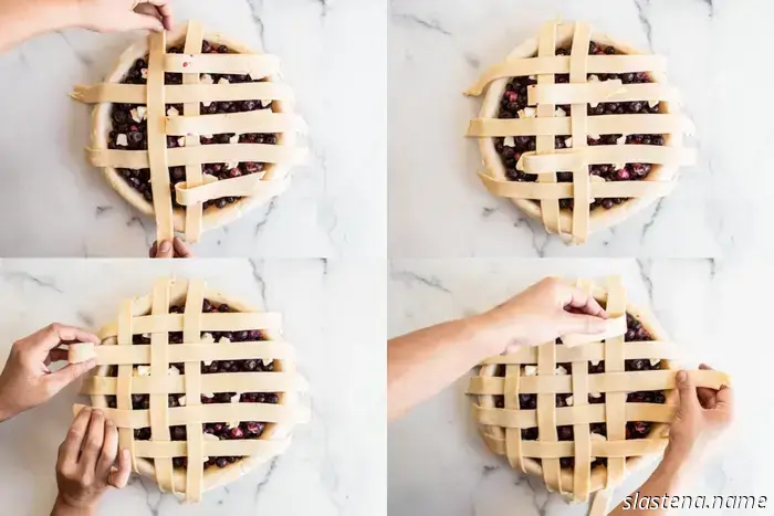 Cómo hacer una corteza de tarta enrejada