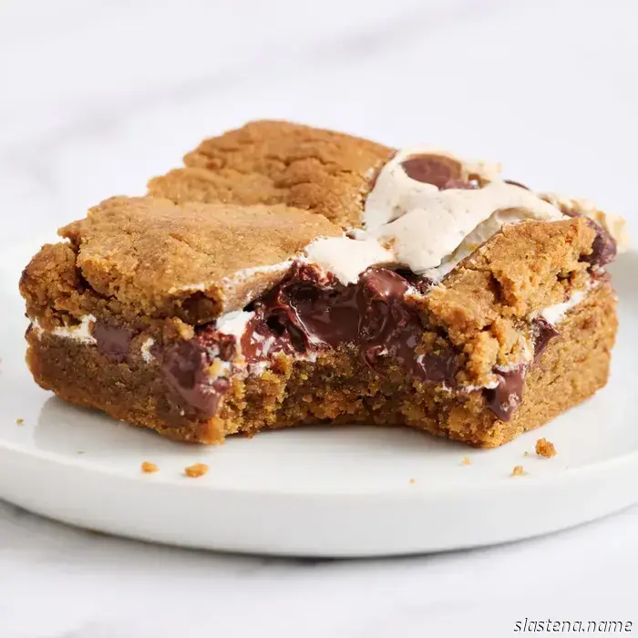 Blondies with Peanut Butter S’mores