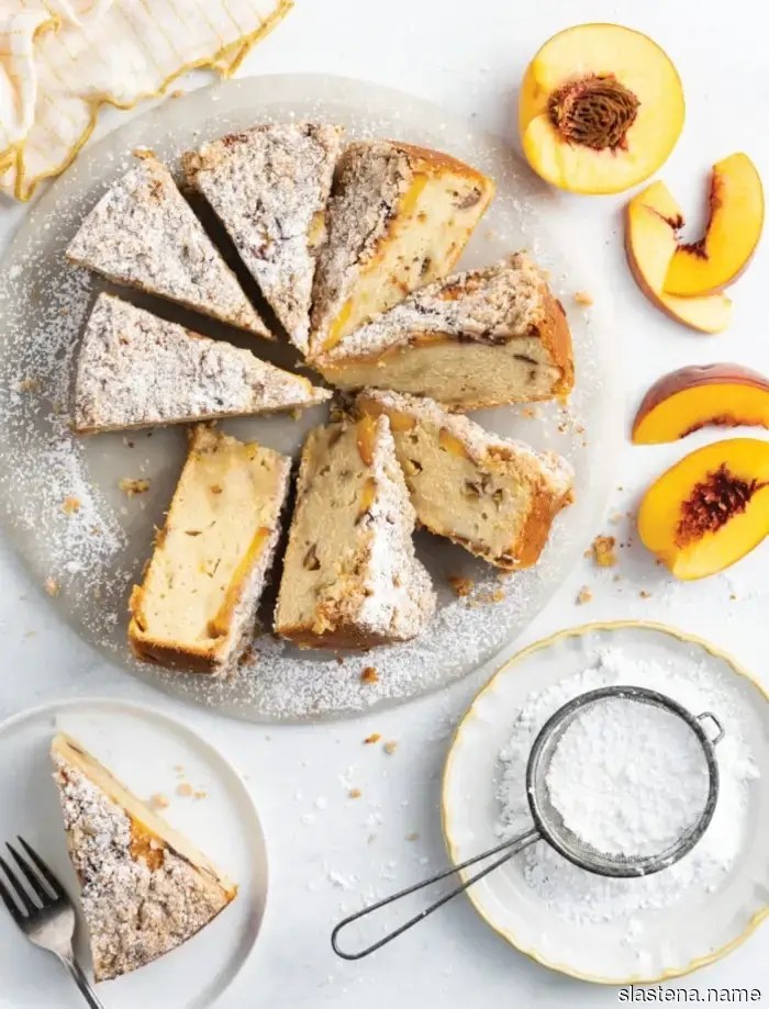 Peach Coffee Cake - Made from Scratch