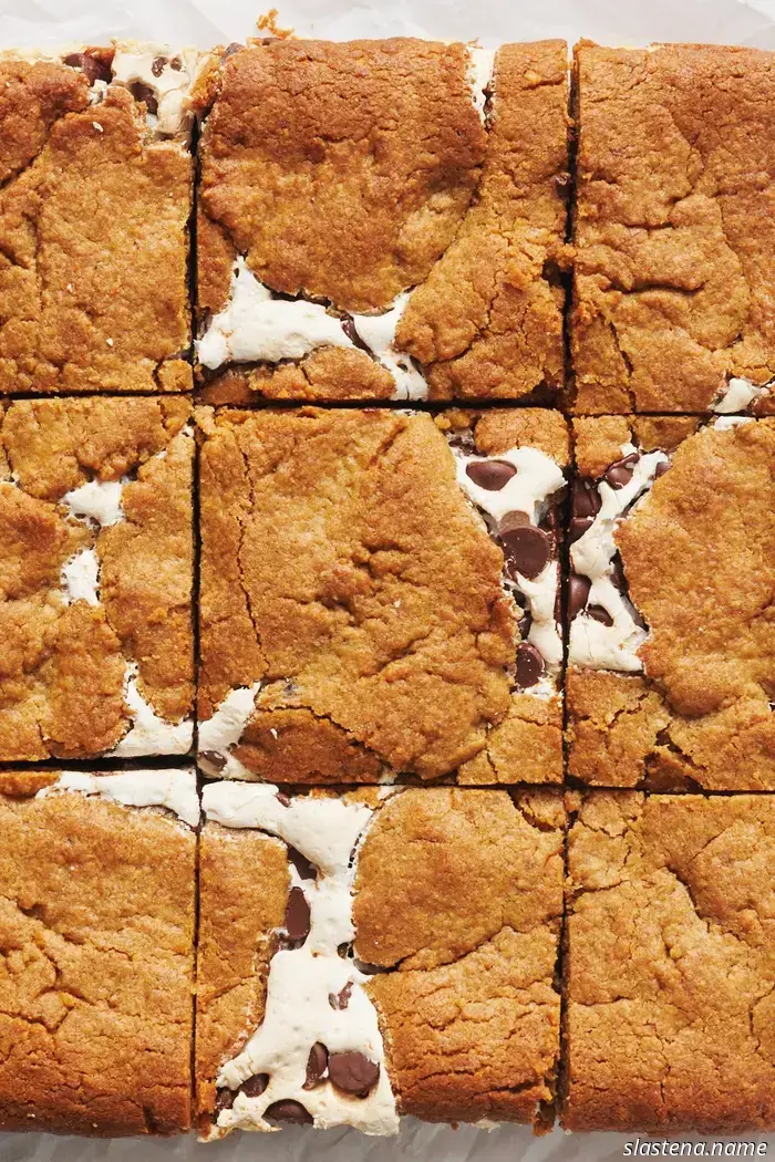 Blondies with Peanut Butter S’mores