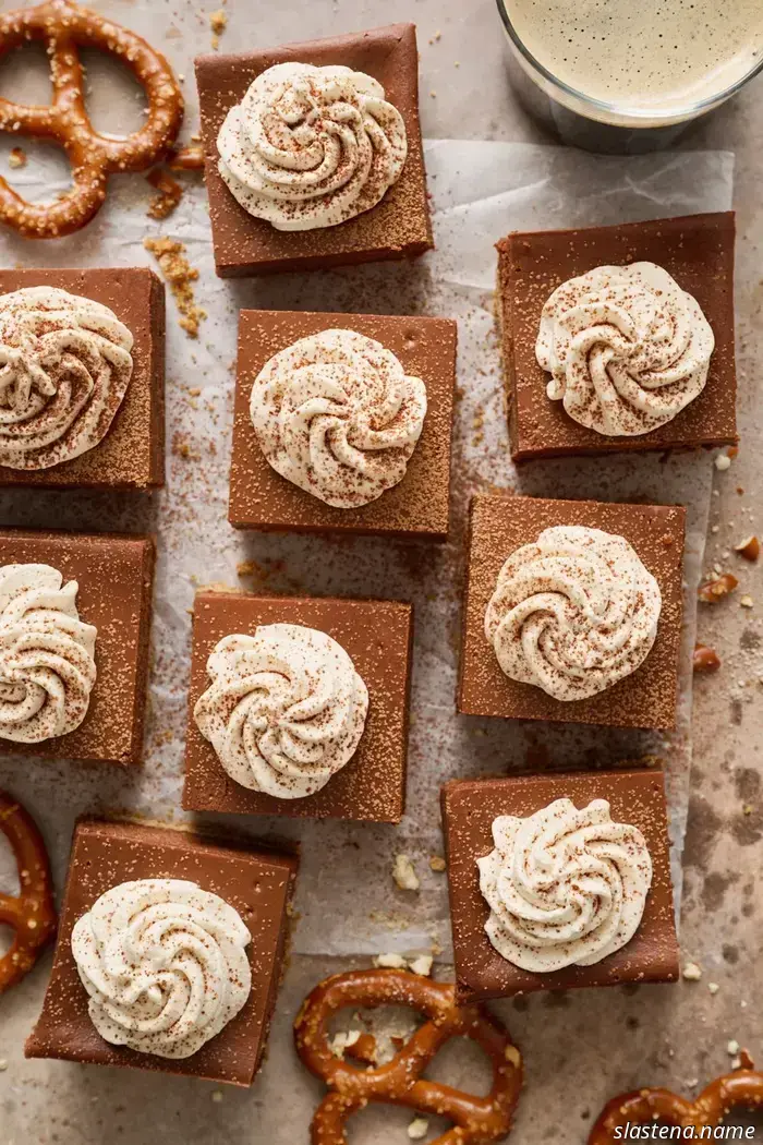 Chocolate Stout Cheesecake Squares