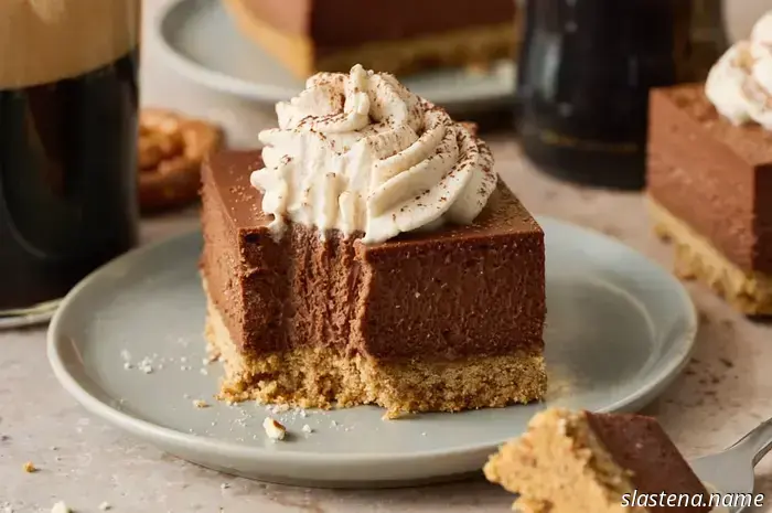 Chocolate Stout Cheesecake Squares