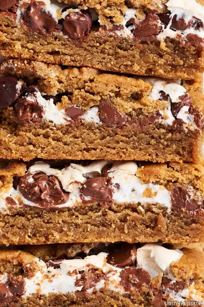 Blondies with Peanut Butter S’mores