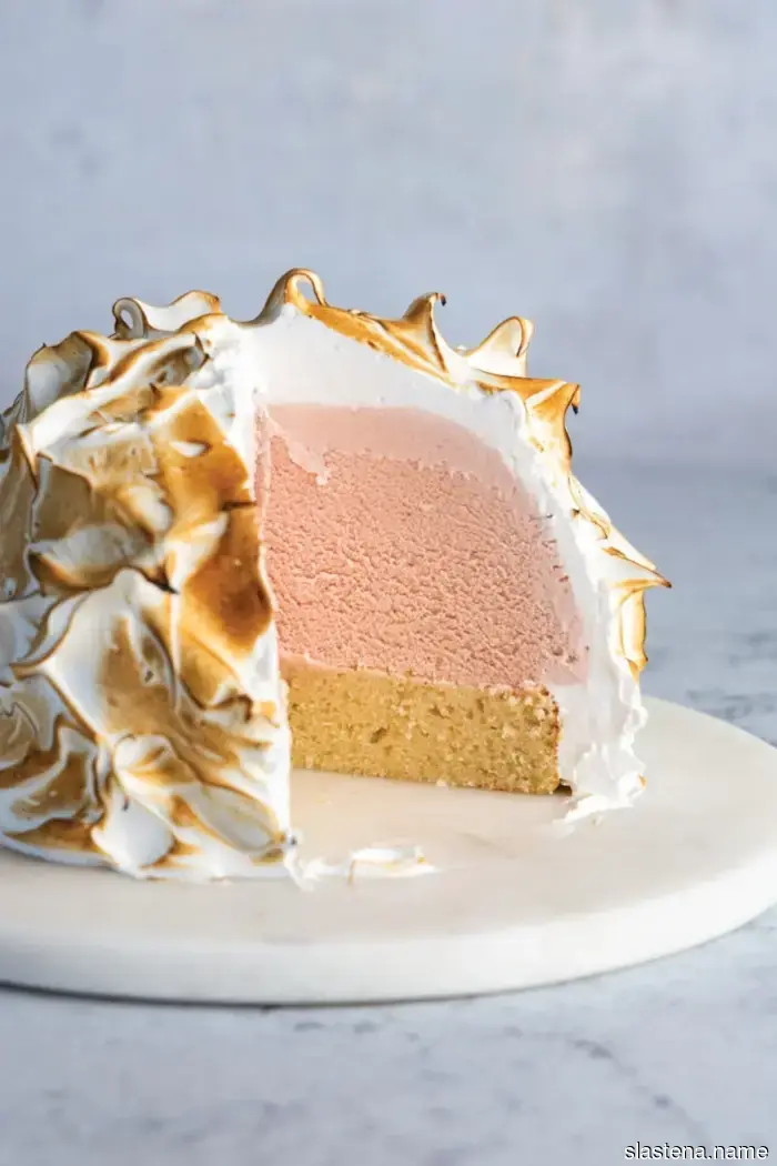 Raspberry Baked Alaska - Horneado desde Cero