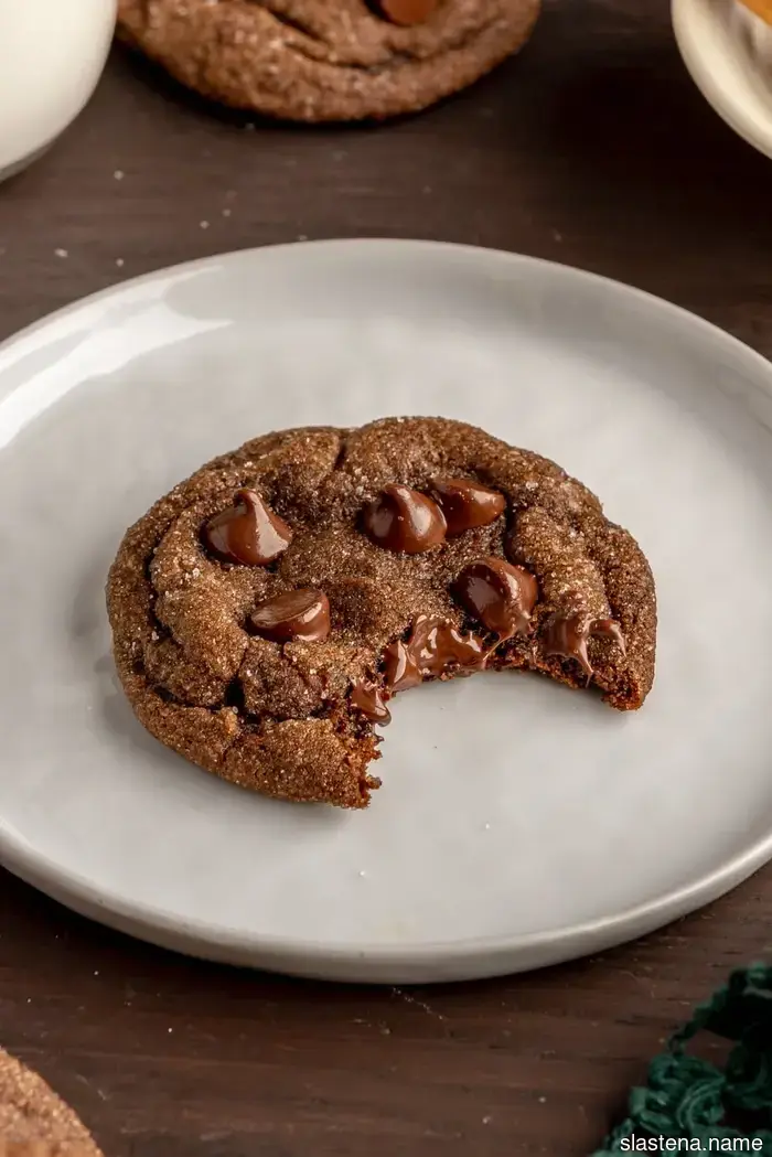Soft and Chewy Gingerbread Chocolate Cookies